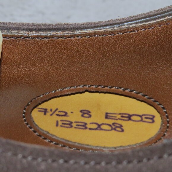 Edward Green Dover Ridgeway Sole Espresso Brown Suede Derby 8 E NWB - Picture 11 of 14